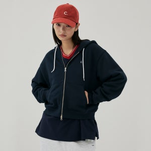[클로브] New Active Short Hoody Zip-up (Dark Navy)