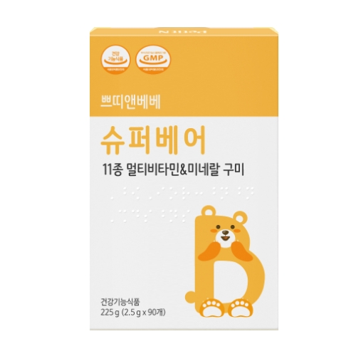 쁘띠앤 베베 <b>슈퍼</b>베어 2.5g x 90구미, 2개