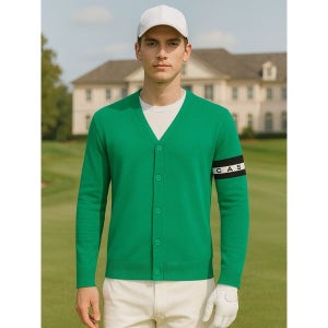 [까스텔바작] 까스텔바작 남성 소매포인트 브이넥 가디건_BGCSSJ001GR