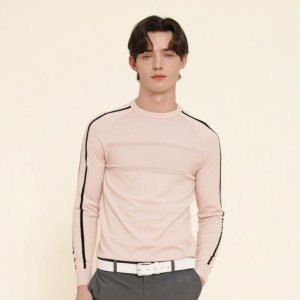 남성 배색 라운드 풀오버(X1SPU1332LP)
