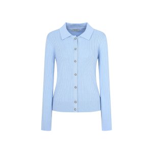 [더아이잗] 슬림핏 골지 칼라 가디건 (BLACK) IR3M1CD821