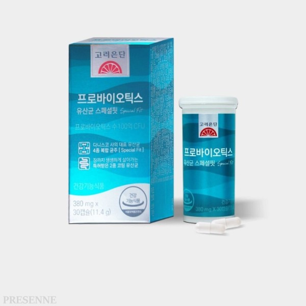 <b>고려은단</b> 프로바이오틱스 유산균증식 스페셜핏 30캡슐 장건강 배변활동 직장인