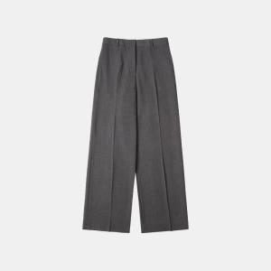 SIPT7145 베이직 플로우 와이드 슬랙스_Charcoal