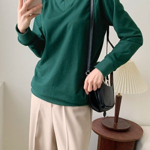 모션 티[브이넥,맨투맨,브이넥맨투맨,V넥,5304]