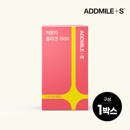 <b>애드마일스</b> 저분자<b>콜라겐</b> 1500 (2.5g x 30포) x 1박스