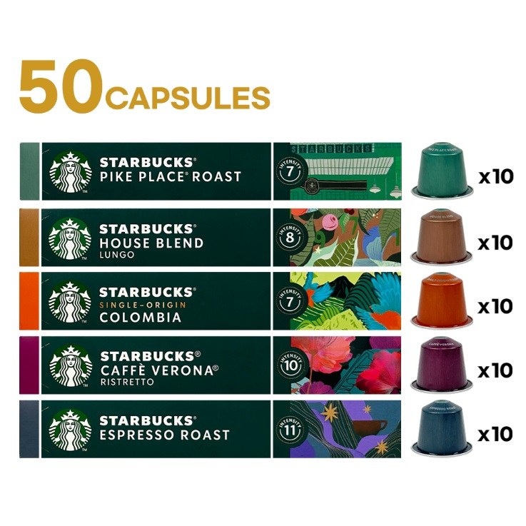 스타벅스 네스프레소 호환 캡슐 커피  5.3g  10개입  1세트