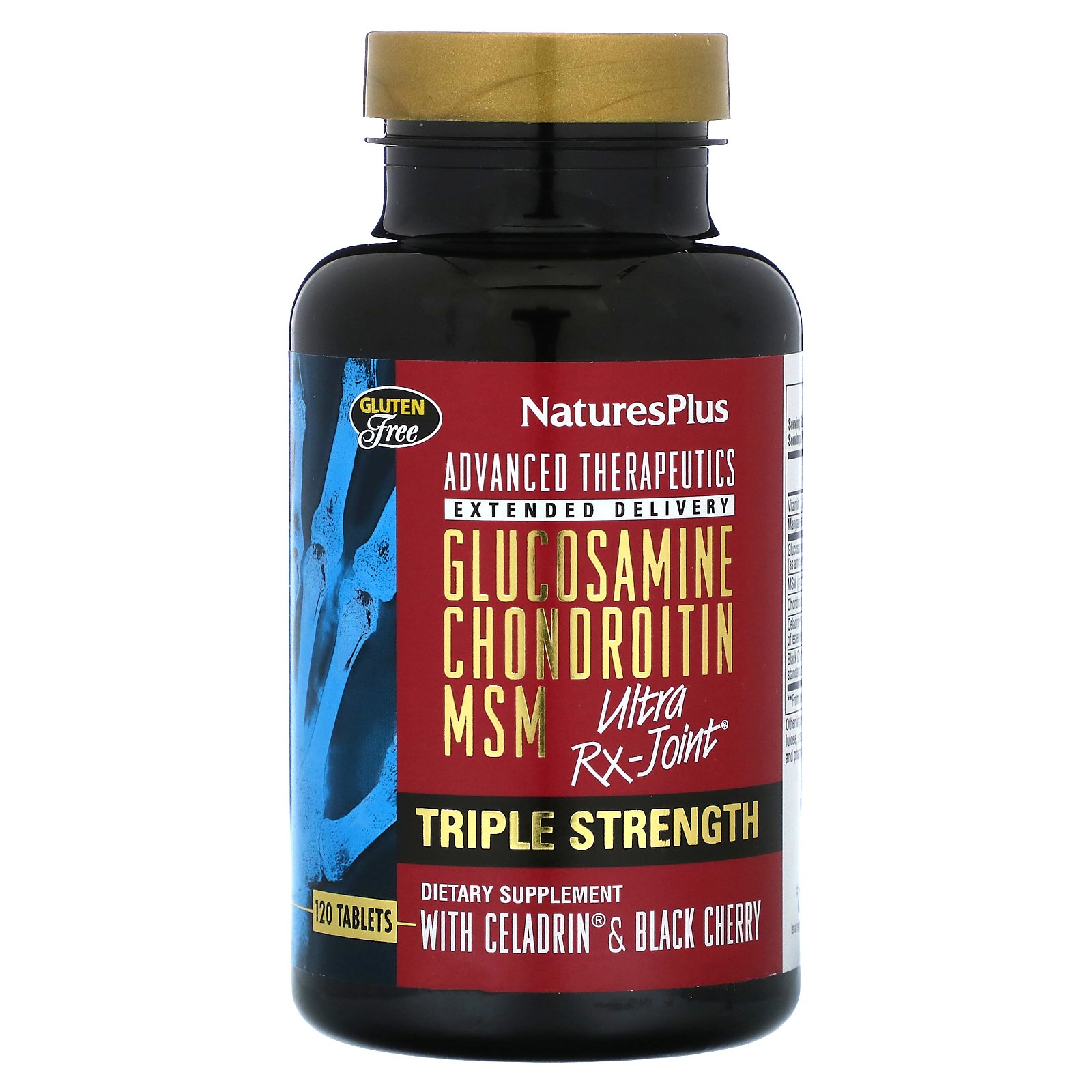 <b>NaturesPlus</b> 어드밴스드 테라퓨틱스 글루코사민 콘드로이틴 MSM 울트라 Rx-<b>관절</b> 트리플 스트렌스 120 태블릿  1개  120정