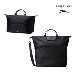 롱샴 르 플리아쥬 빅사이즈 조절 여행 가방 블랙