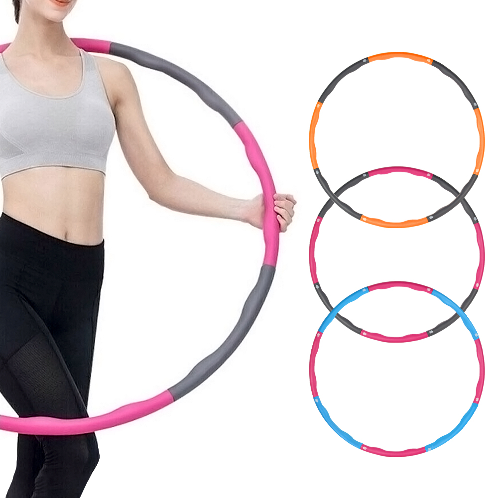 LUAZ 조립식 다이어트 훌라후프 LUAZ-HU1 오렌지그레이