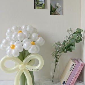 데이지 풍선꽃다발 특별한 선물 웨딩 생일 힙한 꽃풍선, 데이앤데이