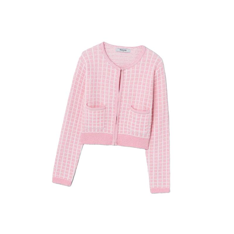 에잇세컨즈 핑크 트위드 카디건 32515ALY6X
