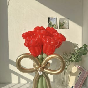 장미 풍선꽃다발 웨딩 기념일 이벤트소품, 데이앤데이