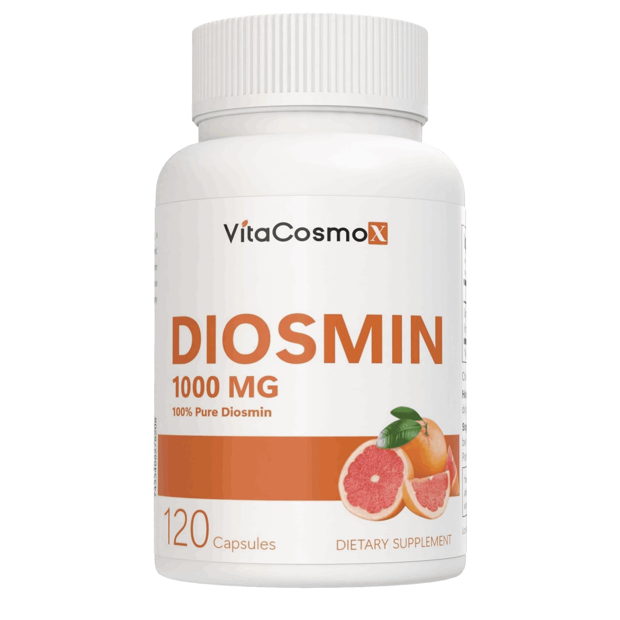 <b>디오스민</b> 고함량 VitaCosmoX 1000mg 120캡슐 2병  1개  120정