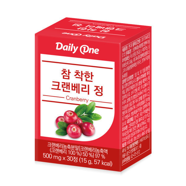 데일리원 참 착한 크랜베리정 요로건강 여성 영양제
