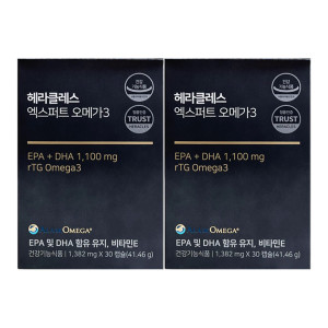 <b>헤라클래스</b> <b>헤라클레스</b> 엑스퍼트 오메가3 30캡슐 2개 / 써클