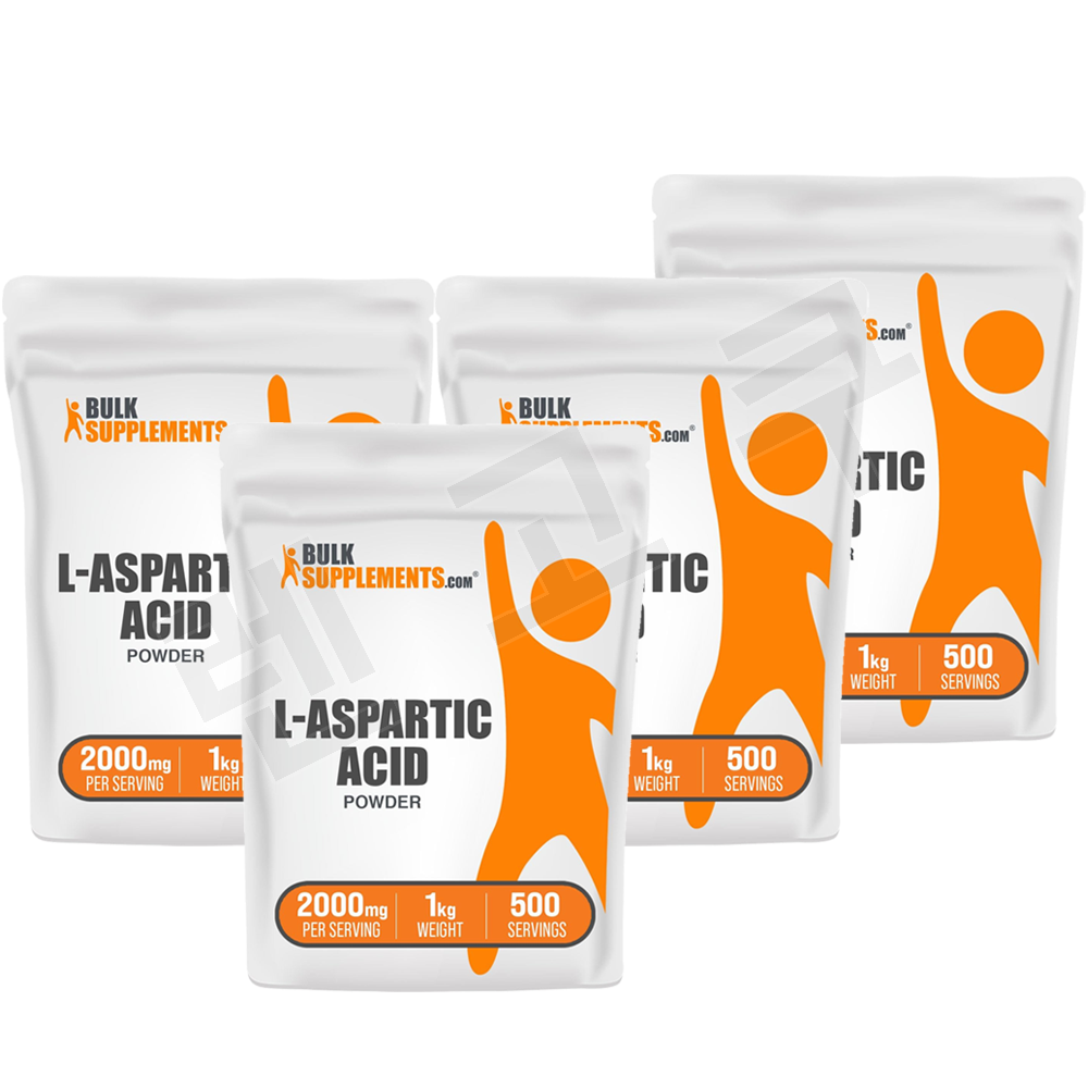 벌크서플리먼트 L<b>아스파르트산</b> 파우더 2000mg 1kg 4팩  4개