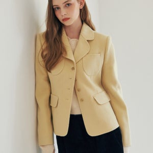 오앨 Handmade Wool Jacket_Butter