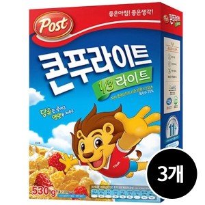 포스트 포스트 콘푸라이트 1/3슈거라이트 530g x 3개
