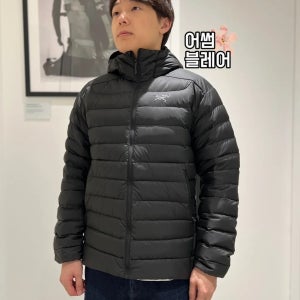 아크테릭스 남성 세륨 후디 경량 패딩 다운 자켓 블랙 네이비 블랙 사파이어 룬