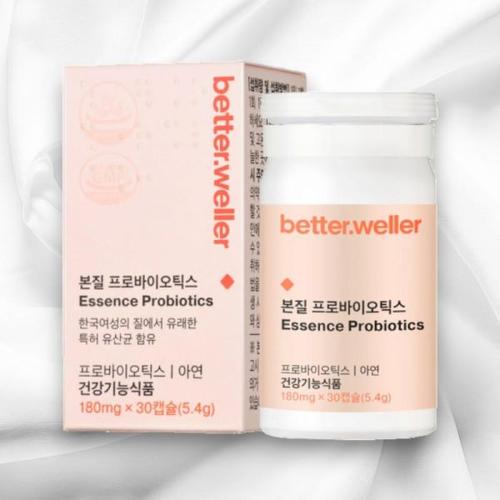 <b>베러웨러</b> 본질 프로바이오틱스 <b>질</b> 유래 <b>유산균</b> 180mg 총30캡슐