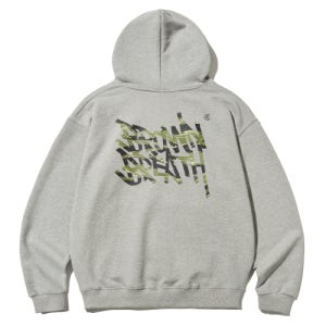 [브라운브레스] TIGER CAMO TAG HOODIE - MELANGE GREY BKSMHD002MG