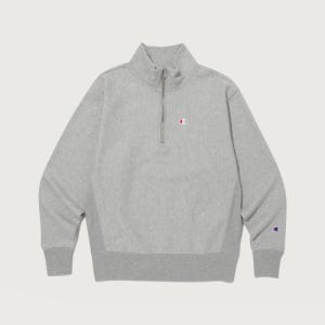 [챔피온] 리버스위브 120 하프 집업 풀오버 Normal Grey CKTS3F308G2