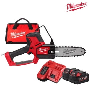 밀워키 18V 5.0Ah 충전 체인톱 (M18 FHS20-502B)