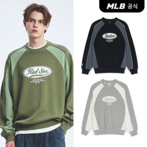 [MLB공식] 바시티 스포티브 컬러블록 레터링 맨투맨 (3 COLOR)