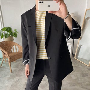 남자 여름 린넨 수트 정장세트 결혼식 면접 하객룩 (빅사이즈),(남성 빅사이즈 쇼핑몰)