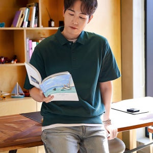 남성) 헤비웨이트 코튼 폴로셔츠
