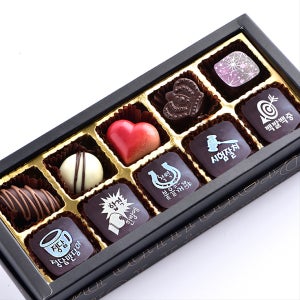 10구 합격기원 수능초콜릿 수험생 응원 선물 세트, 수제초콜릿 아트