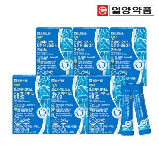 일양약품 <b>멀티</b> 프로바이오틱스 락토바실러스 비피더스 <b>생유산균</b> 6개월분..[31585664]
