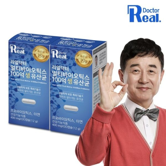 리얼닥터 <b>멀티</b>바이오틱스 100억 <b>생 유산균</b> 30캡슐 2개월분[32106734]