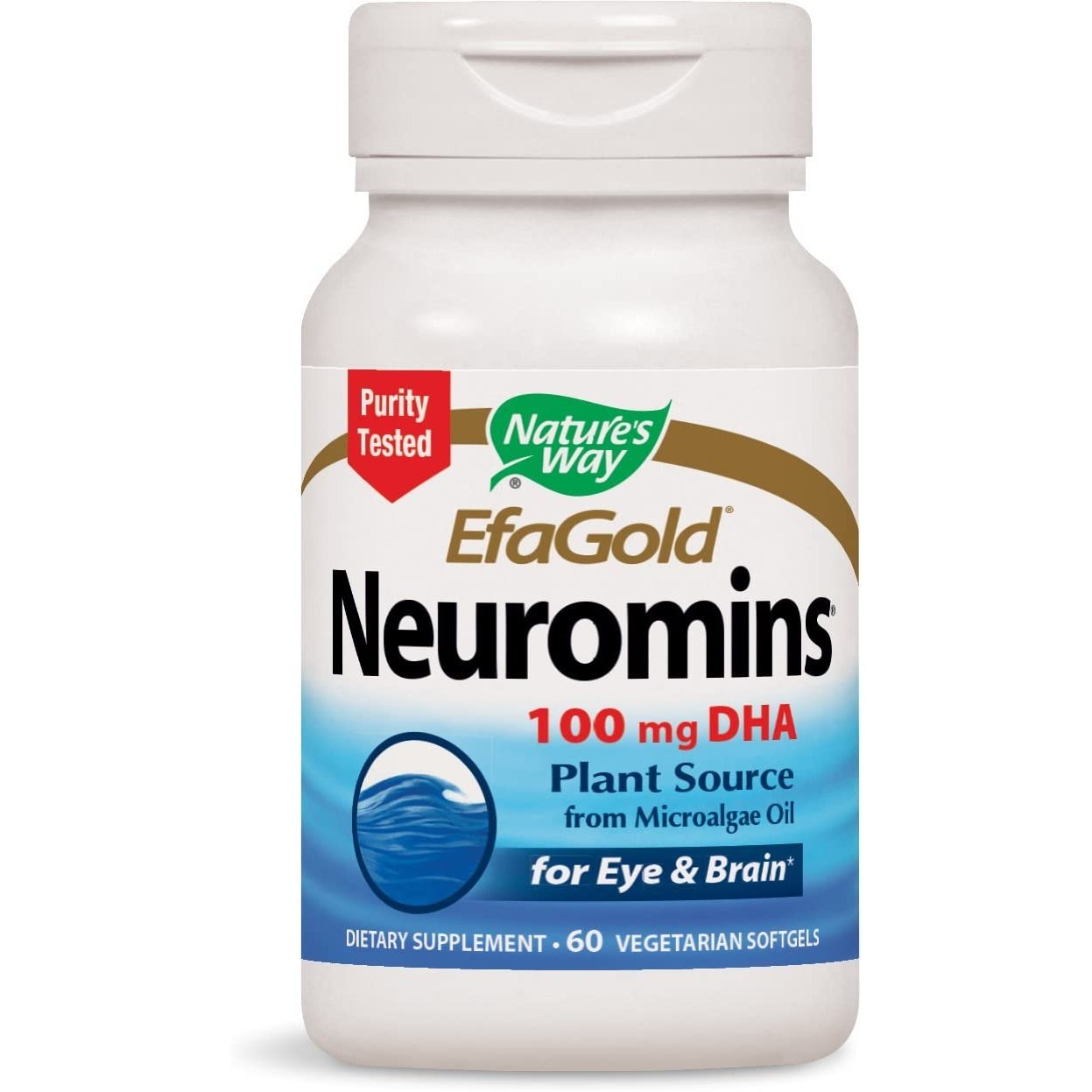 <b>네이쳐스웨이</b> <b>Nature’s Way</b> Neuromins EfaGold 100 mg DHA  vegan softgels  1개