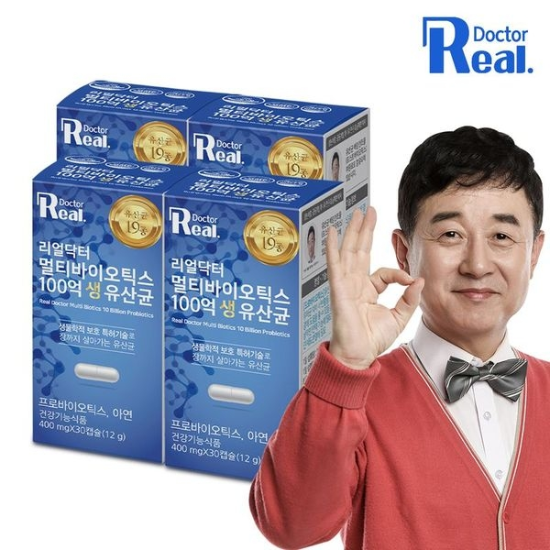 리얼닥터 <b>멀티</b>바이오틱스 100억 <b>생 유산균</b> 30캡슐 4개월분[32106732]