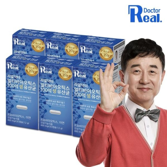 리얼닥터 <b>멀티</b>바이오틱스 100억 <b>생 유산균</b> 30캡슐 6개월분[32106731]