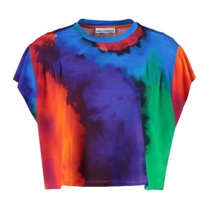 파코라반 멀티컬러 타이 다이 패턴 티셔츠 23PJTE109CU0007 V963