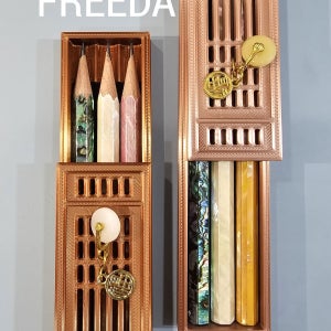 한옥 창살문양 자개연필세트, FREEDA