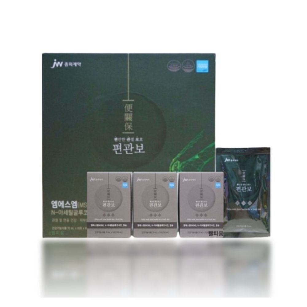 <b>JW중외제약</b> 편관보 관절 연골 뼈건강 <b>피부보습</b> (60포/1개월분) 1박스  4.2L