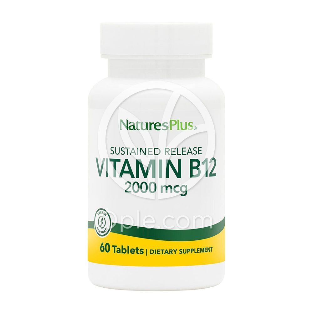 <b>네이처스플러스</b> 서스테인드 릴리즈 비타민 B12 2000 mcg 60 타블렛