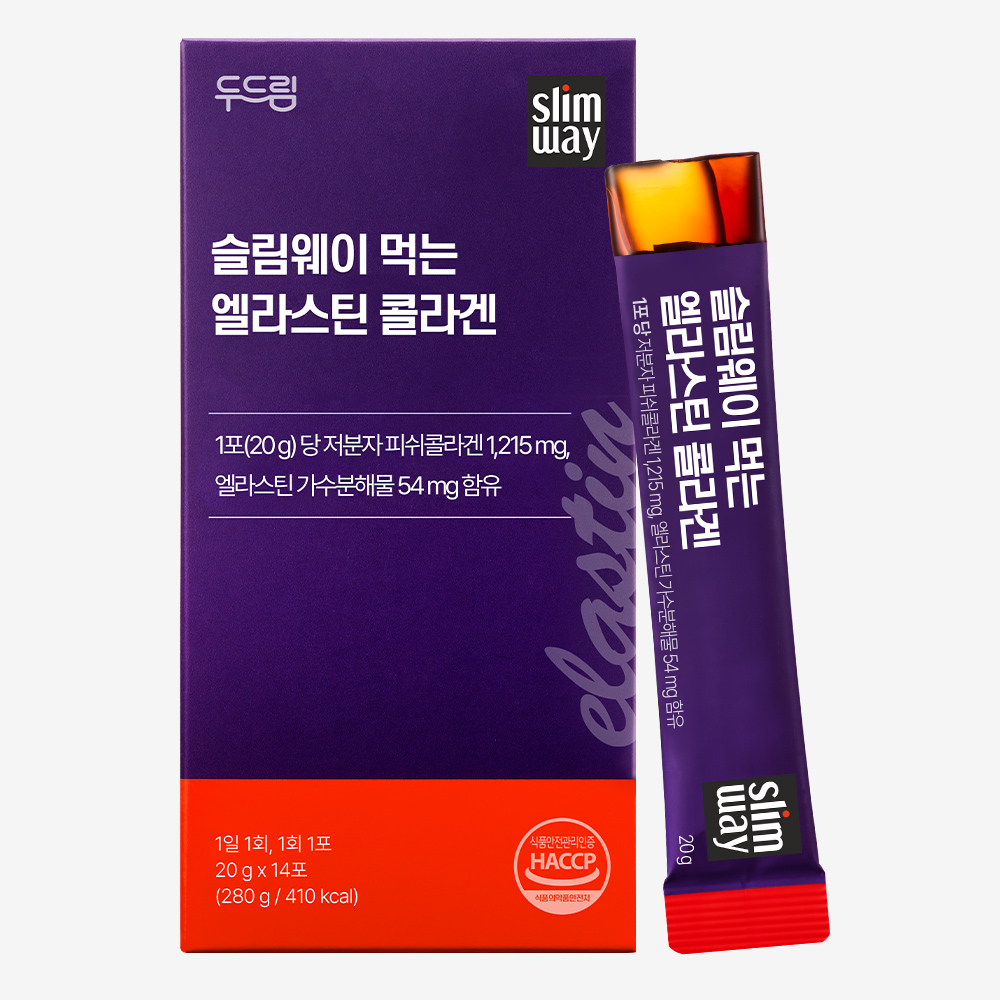 두드림 슬림웨이 먹는 엘라스틴 콜라겐 20g x 14포, 6개