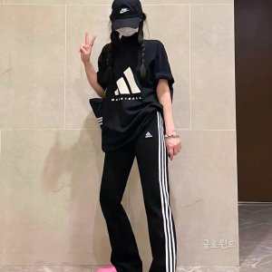아디다스 오리지널 플레어 여성 레깅스 트레이닝 바지 트랙 팬츠 블랙 IN1100