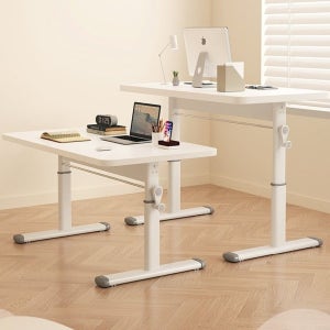 수동 모션 데스크 테이블 높이조절 스탠딩 서서 공부하는 일하는 입식 움직이는 책상 c
