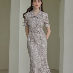 [쥴리앤칼라] 22HS 칼라53 스마일 오션 원피스 레이스 그레이 2022HS05