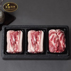 [롯데백화점] 인정식탁 오늘자연 한돈 돈육 실속 구이 세트 1.2kg (삼겹살,목살) LE1218711762