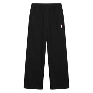 [엔비에이] PLAY 로고맨 스트레이트 팬츠(N251TP010P) 블랙 N251TP010P