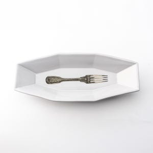 정희진도자기 긴팔각보울 접시(2size)