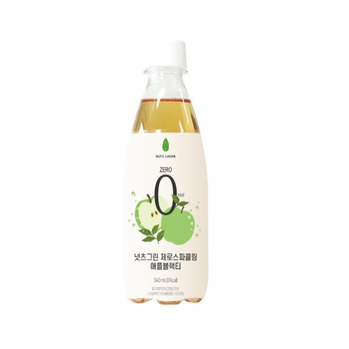 건강한사람들 넛츠그린 제로 스파클링 애플블랙티