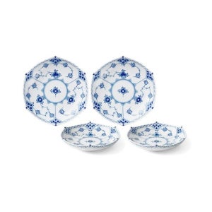 [로얄코펜하겐][로얄코펜하겐] 블루 풀 레이스 찬기 2인조 스타터 세트_bfl_starter2 [갤러리아 타임월드]