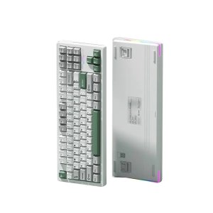 WEIKAV WK87 블루축 3모드 기계식 키보드 가스켓 구조 커스텀 핫스왑 무선 블루투스 대용량 배터리 4000mAh